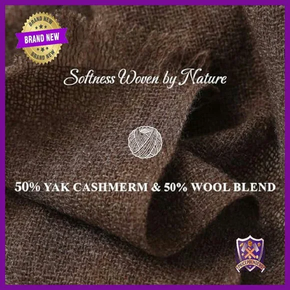 Luxury Cashmere Merino Wool Blend Shawl Wrap Women All Season Travel Scarf